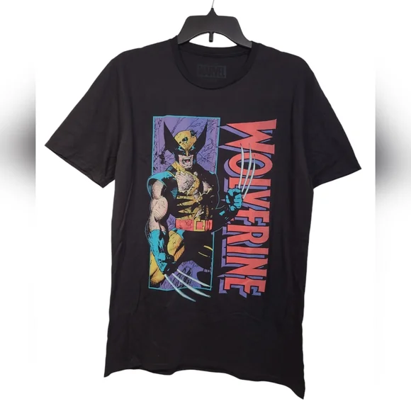Marvel Wolverine Shredded Comics X-Men Fitted Adult Unisex T-Shirt Black Medium - Picture 1 of 6
